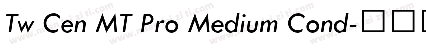 Tw Cen MT Pro Medium Cond字体转换